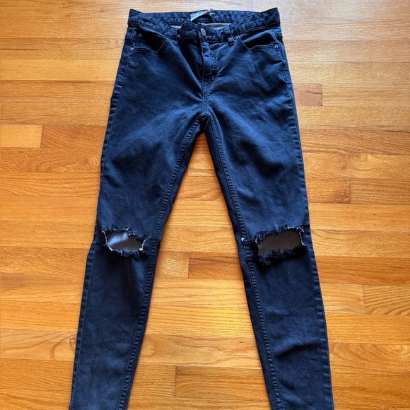 Free People Black knee exposed jeans - Picture 4 of 6